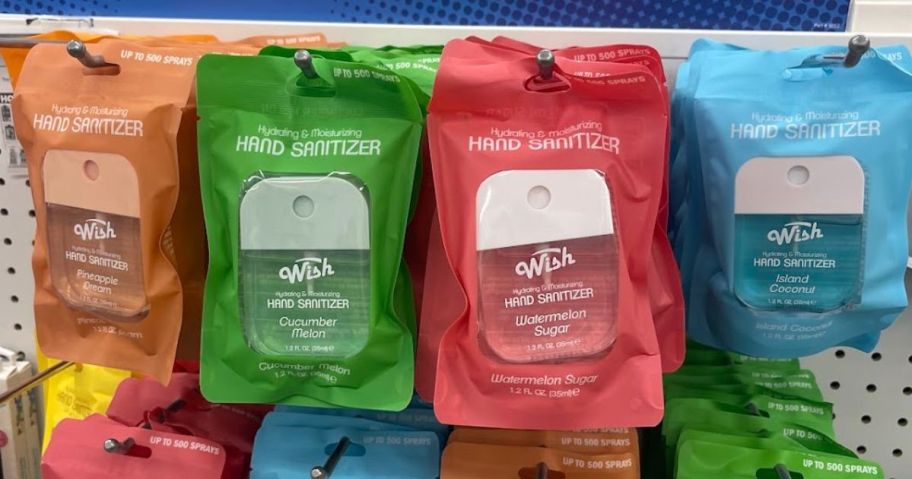 Several hand sanitizer sprays 