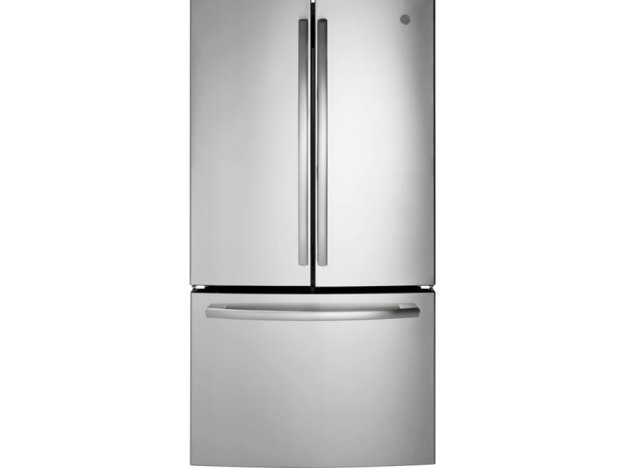 stainless steel french door GE refrigerator 