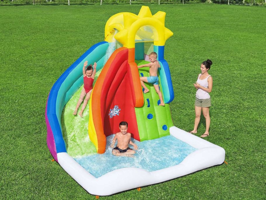 $160 Off Kohl’s Inflatable Backyard Water Park w/ Slide & Climbing Wall