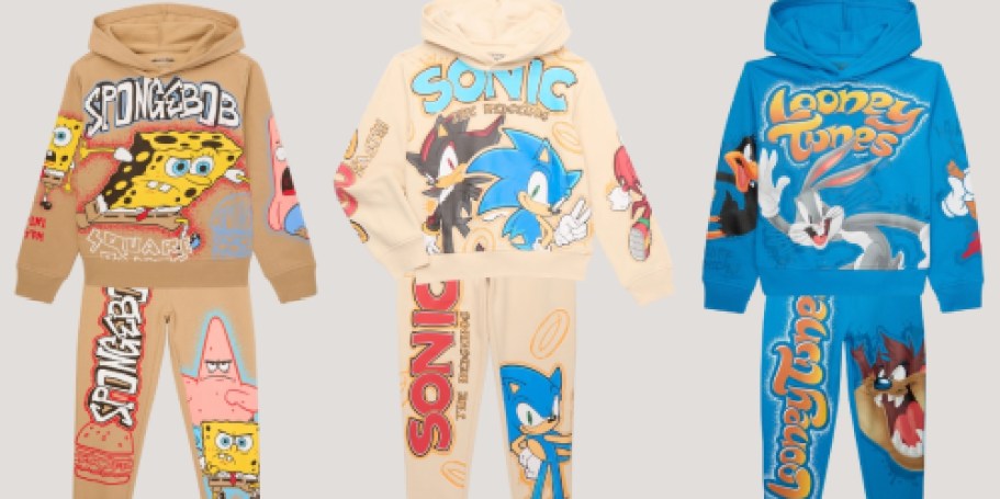 Kids Character Hoodie & Jogger Sets from $11.56 on Walmart.com (Reg. $24) + More