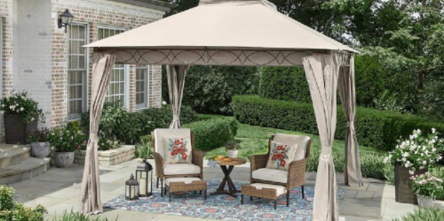 Gazebo w/ Curtains Just $116 Shipped on HomeDepot.com (Reg. $291)