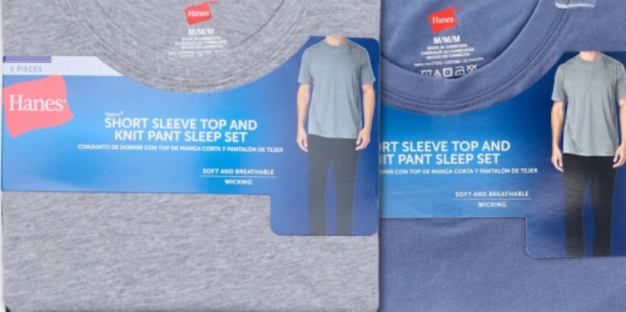 Up to 80% Off Hanes Clothing on Walmart.com | Men’s Pajama Sets Just $9.89