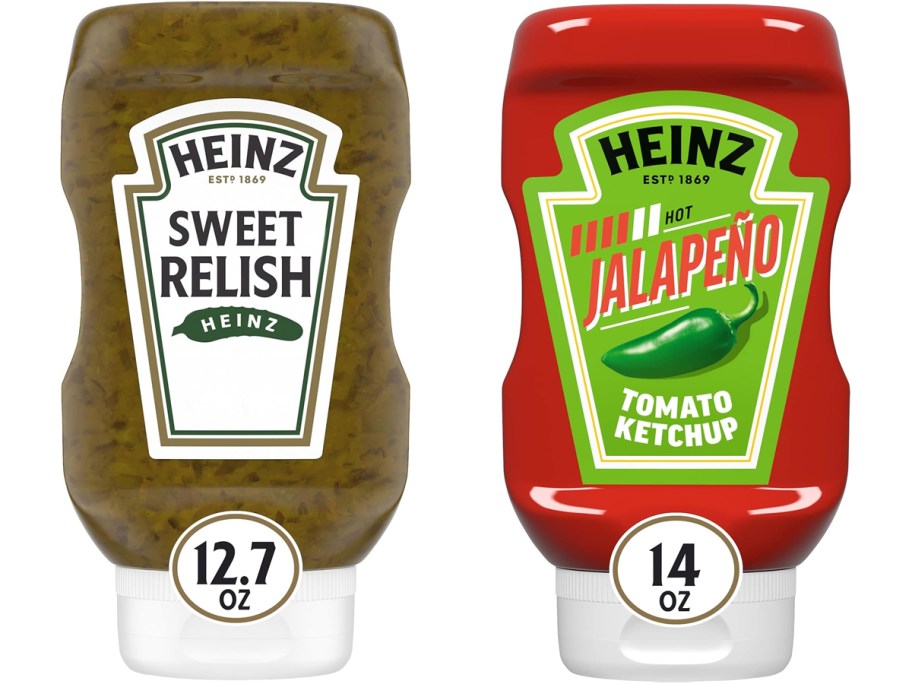 Heinz Sweet Relish and Tomato Ketchup with Jalapeno