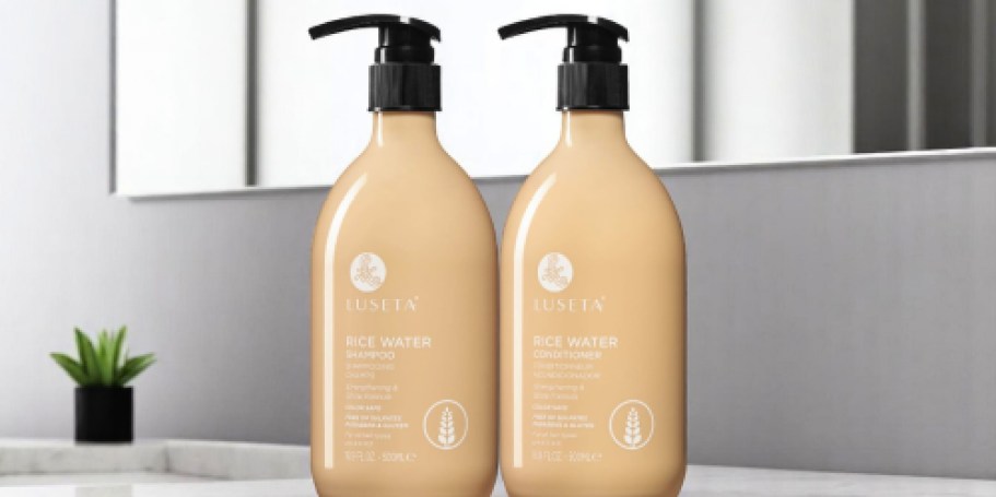 Luseta Rice Water Shampoo + Conditioner Set Only $17.99 Shipped on Amazon