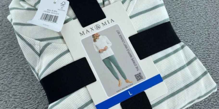 Women’s Waffle Knit Lounge Set Just $21.99 Shipped on Costco.com
