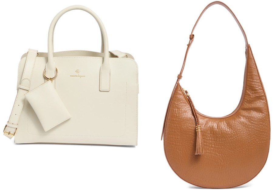 Nanette Lepore Triple Compartment Satchel Bag and Vince Camuto River Hobo Bag