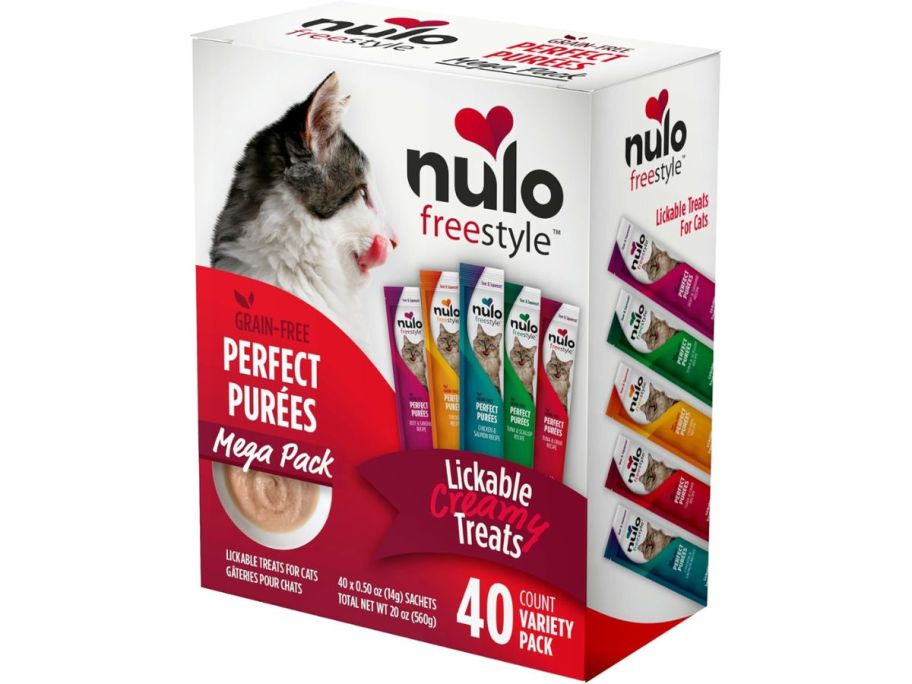 Stock image of Nulo Freeestyle Lickable Cat Treats 40-count variety pack