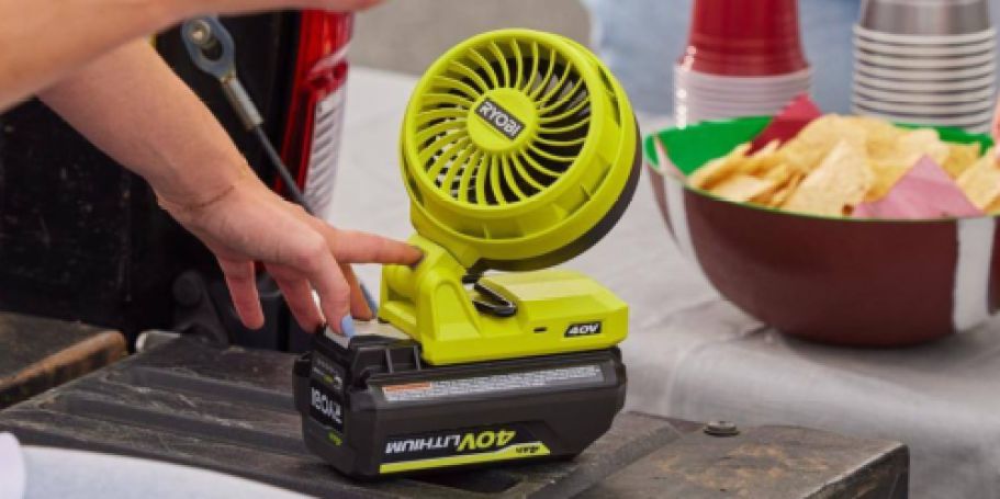 Up to 75% Off RYOBI Tools on HomeDepot.com + Free Shipping | Cordless Fan $9.97 Shipped!