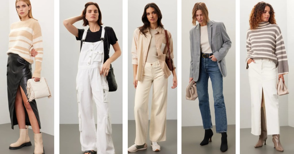 Different women wearing rent the runway clothin