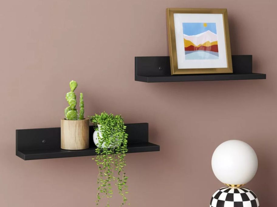 Room Essentials 15 Picture Ledge wall Shelf with Adhesive