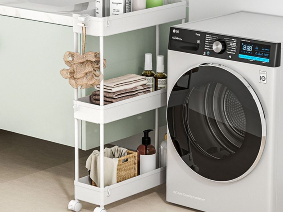 Slim 3-Tier Rolling Storage Cart Only $10 on Amazon