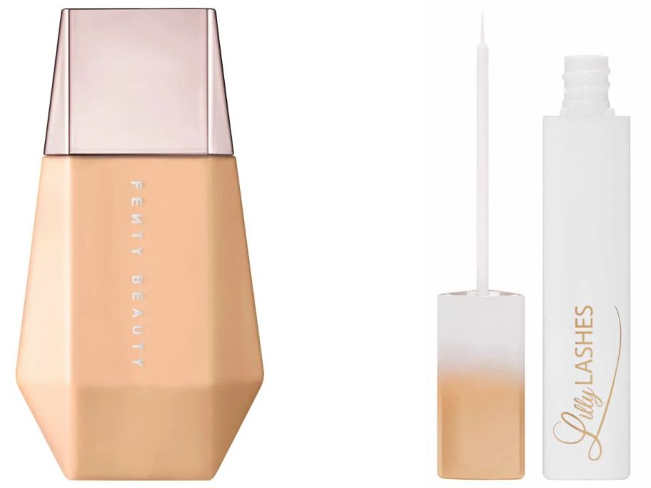 Stock image oftwo Fenty Beauty and Lilly Lashes Products