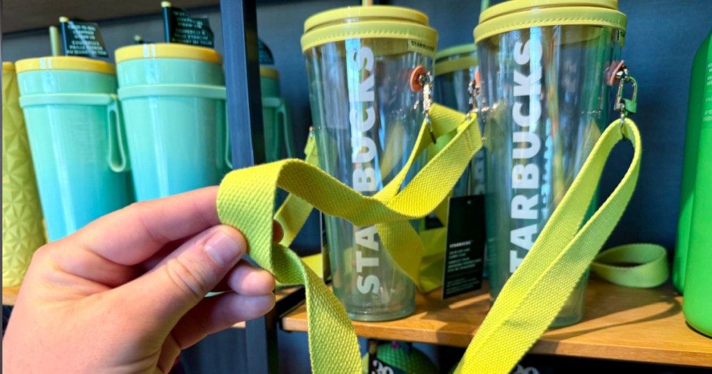 New Starbucks, summer cups on store shelf