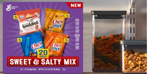Chex Mix Sweet & Salty 20-Count Variety Pack Just $8 Shipped on Amazon