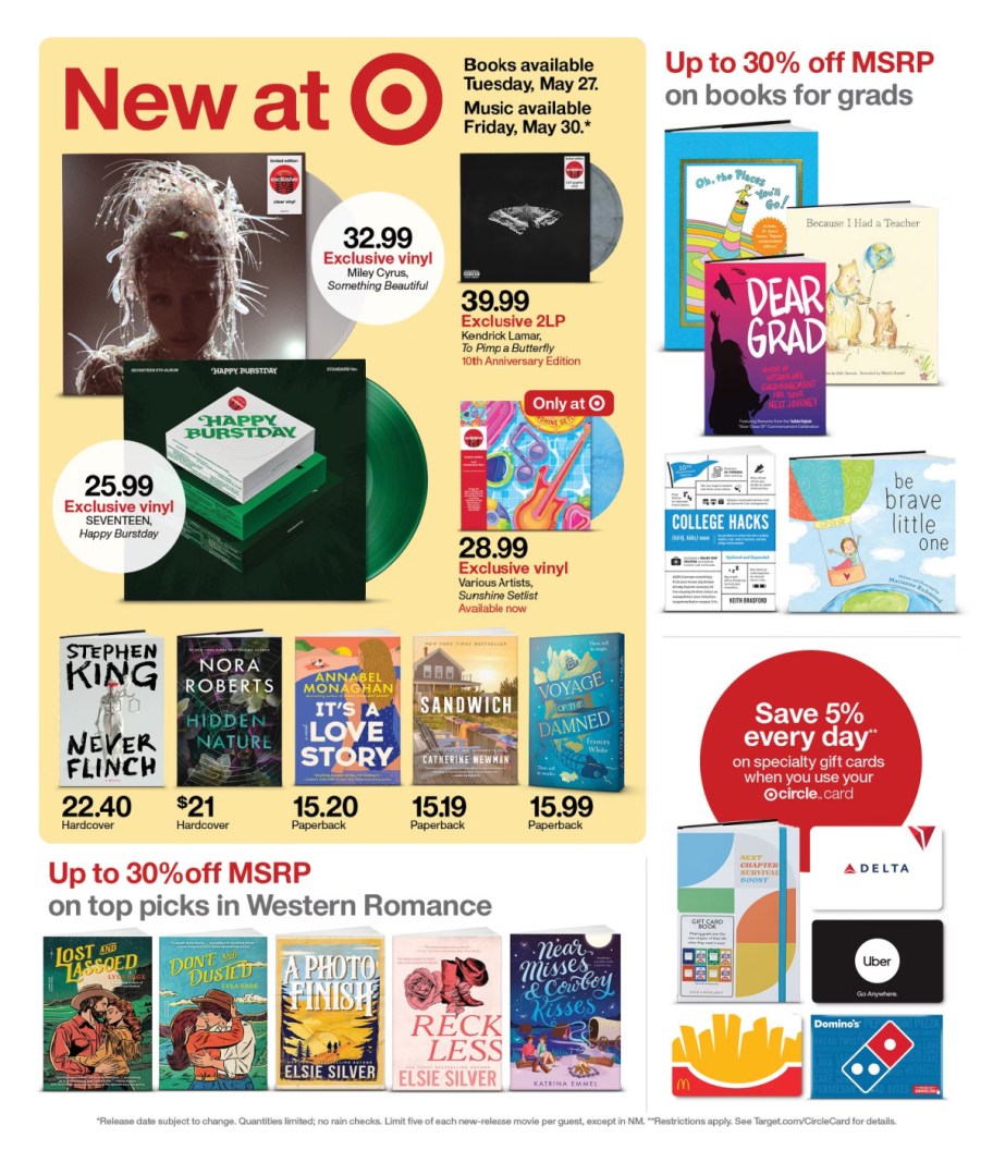 page from Target ad