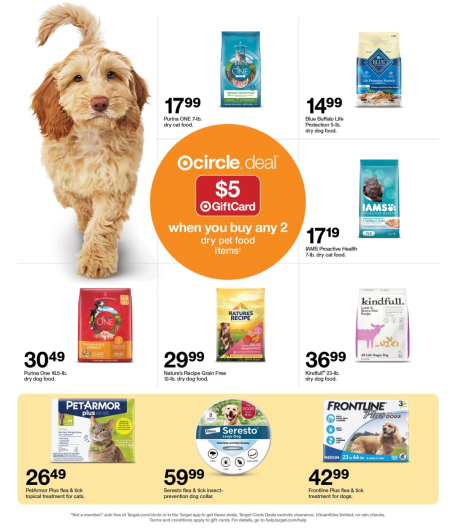 page from Target ad