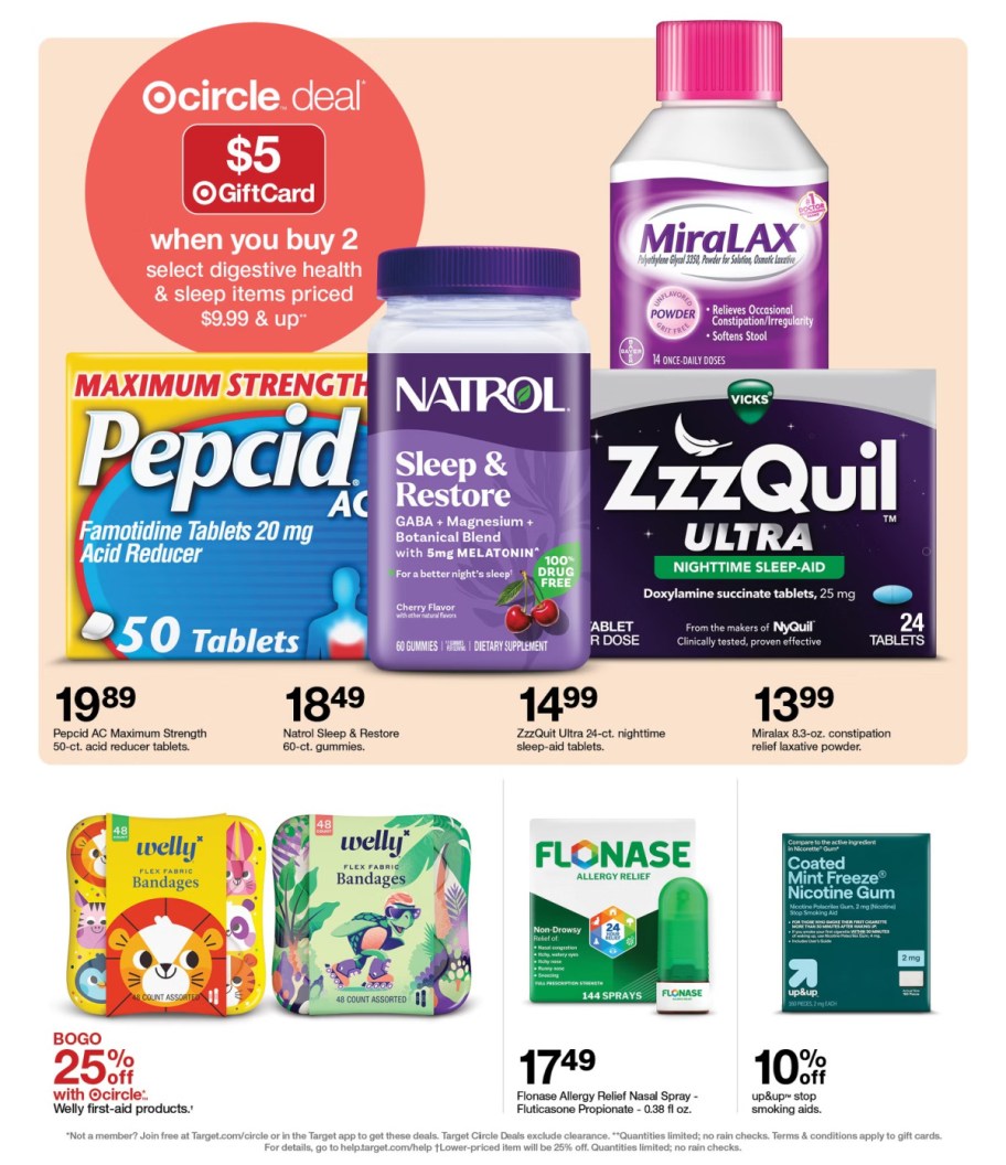 page from Target ad
