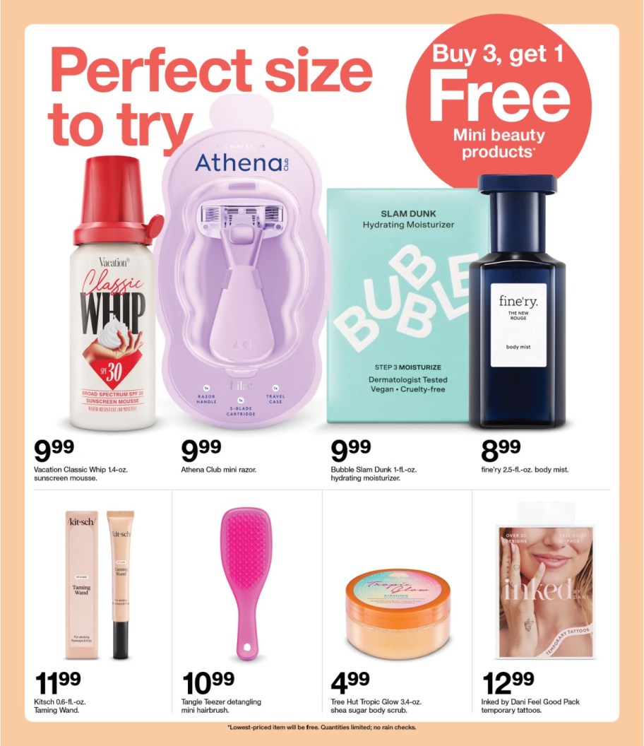 page from Target ad