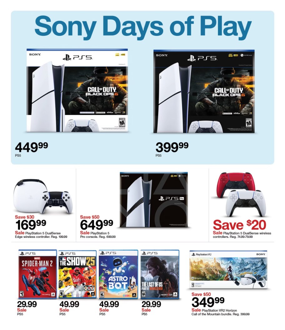 page from Target ad