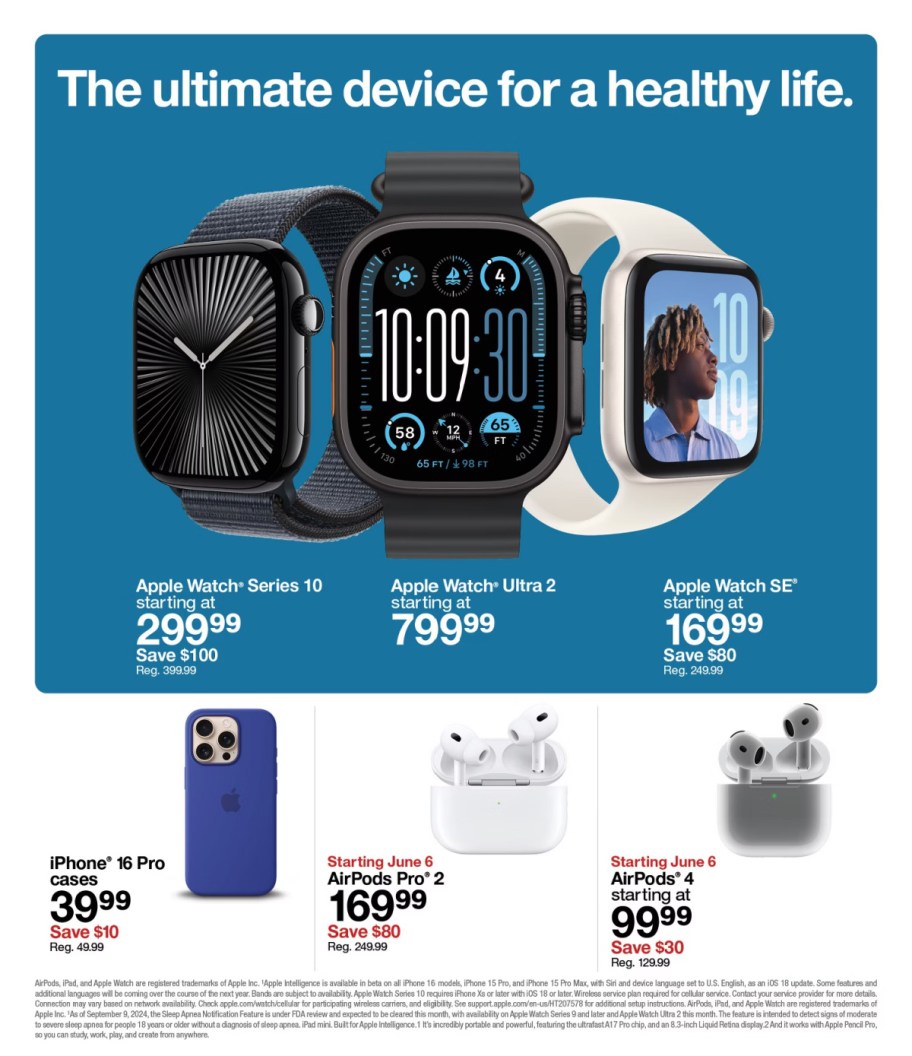 page from Target ad