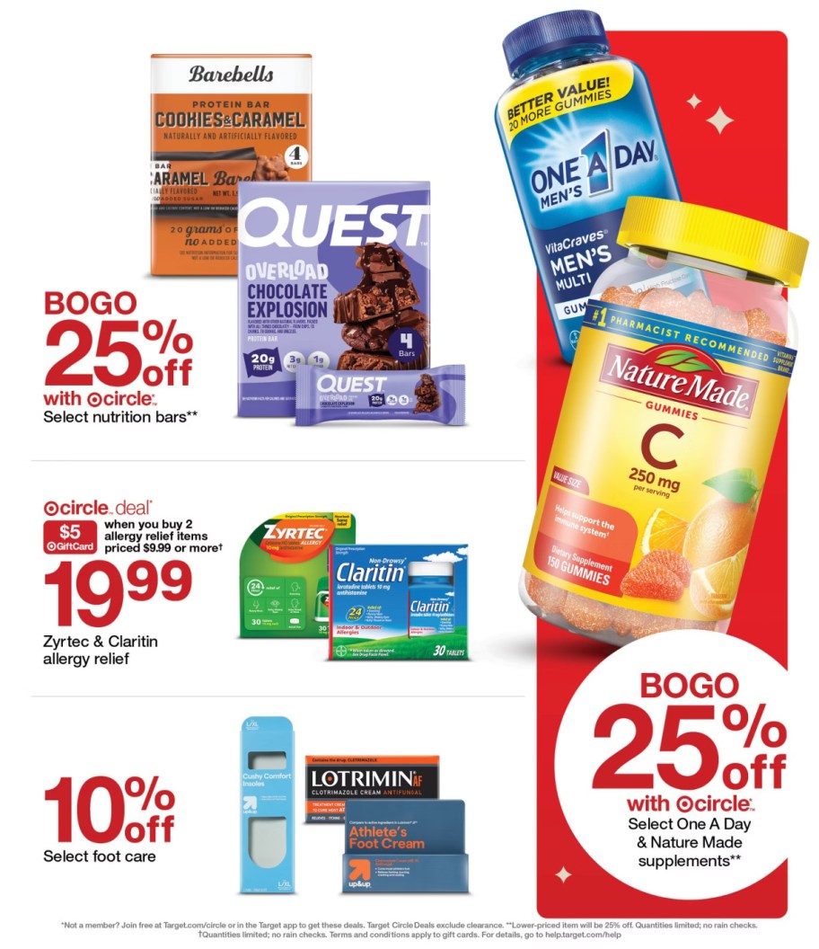 page from Target ad