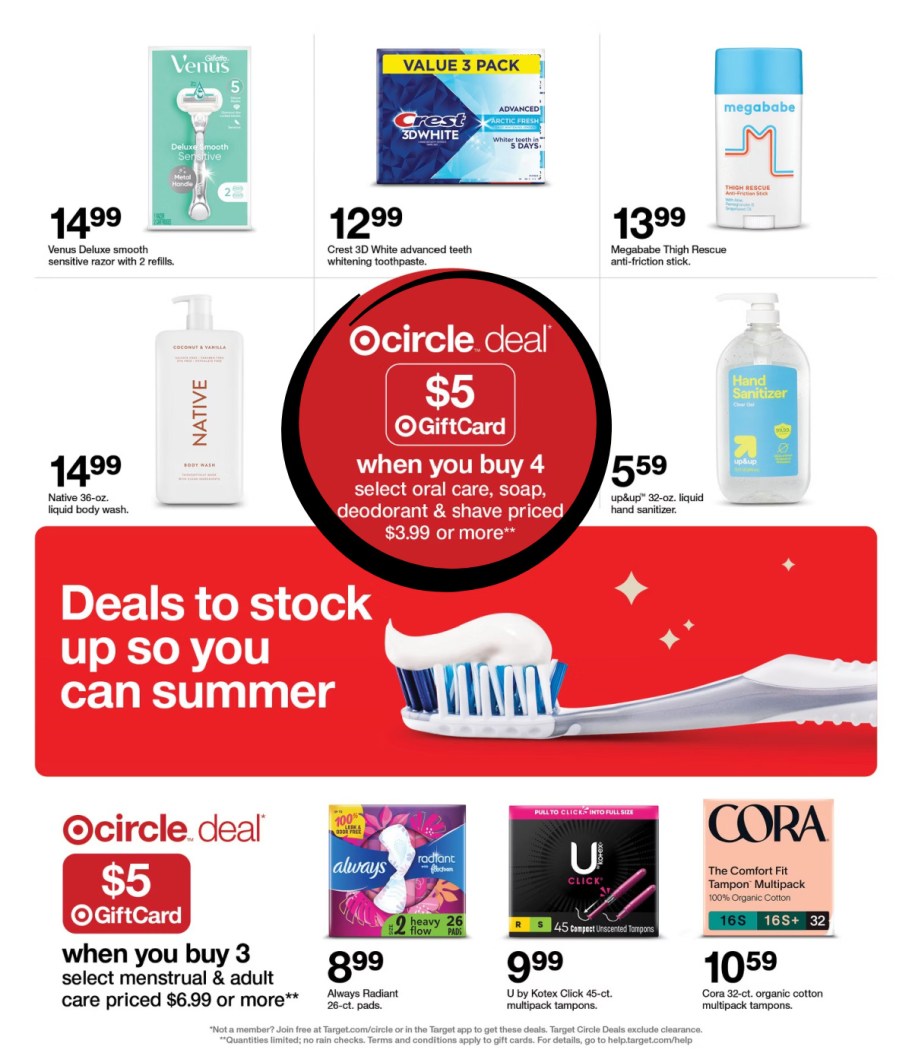 page from Target ad