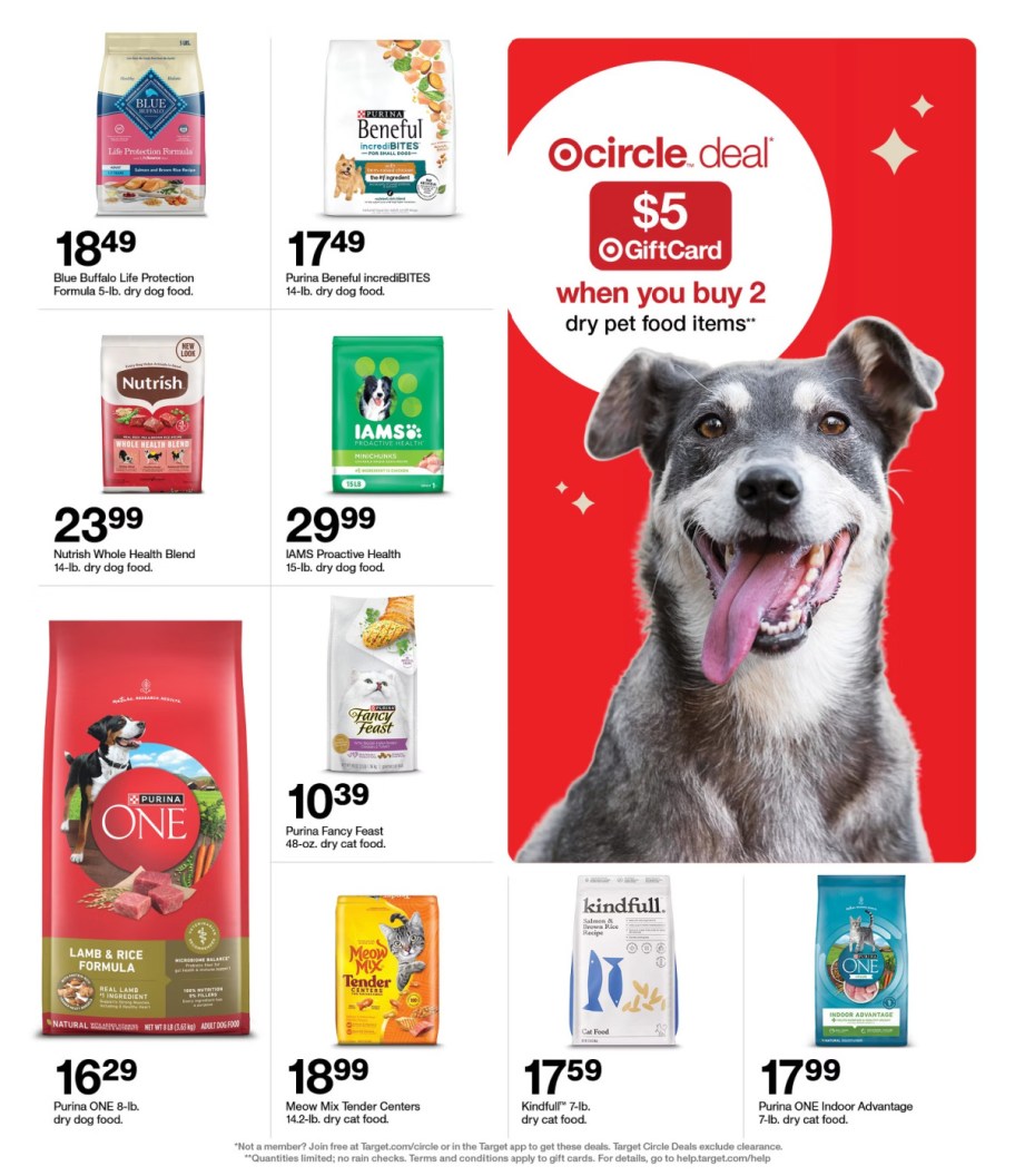 page from Target ad