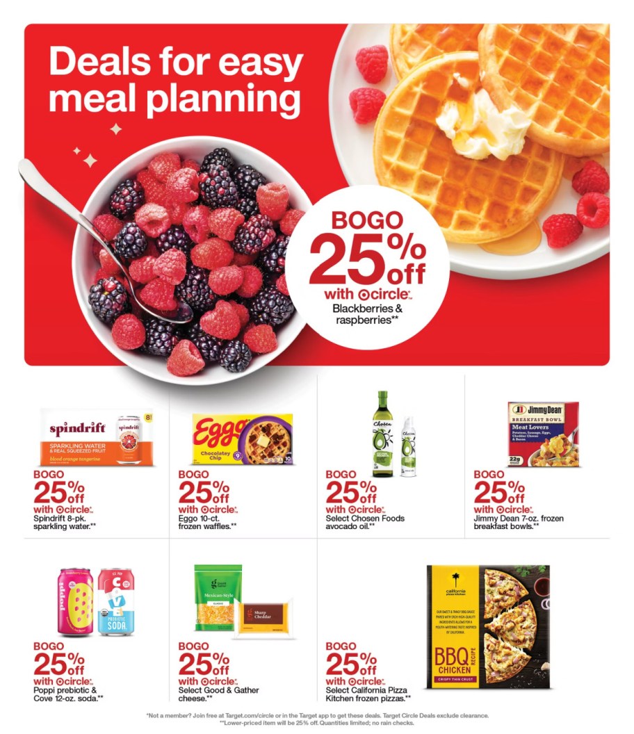 page from Target ad
