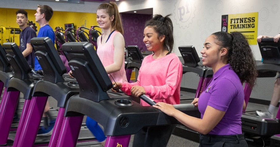 Women working out at a Planet Fitness Gym