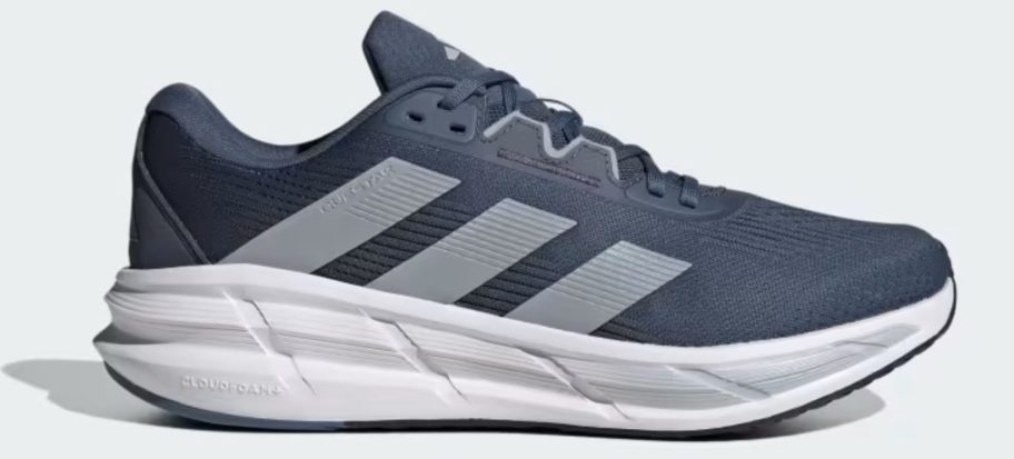 blue and grey adidas Men's Questar 3 Running Shoe stock image