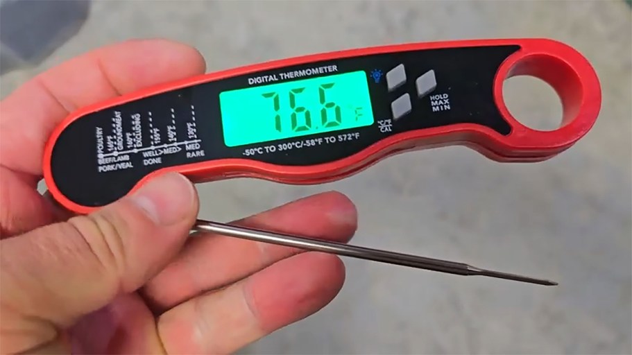 Easy-to-Read Digital Meat Thermometer Only $3.79 on Amazon