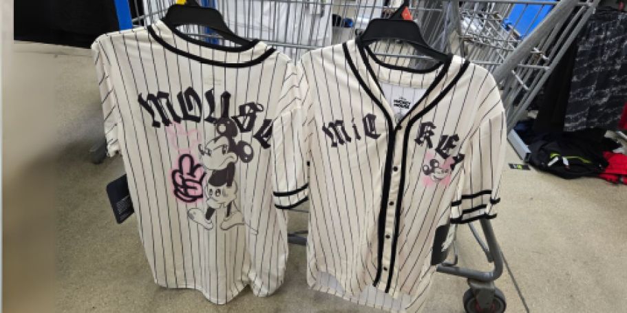 Graphic Baseball Jerseys Only $14.98 on Walmart.com | Mickey, Snoopy, & More!