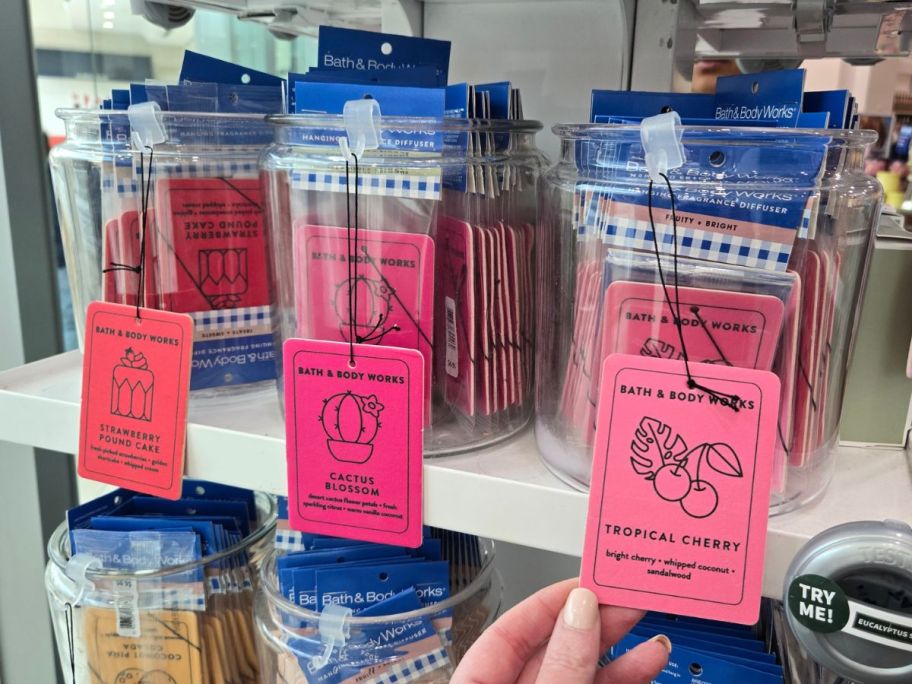 bath and body works Hanging Fragrance Diffusers on display in store
