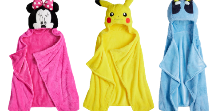 Kids Character Hooded Blankets Only $10 on Kohls.com (Regularly $40)