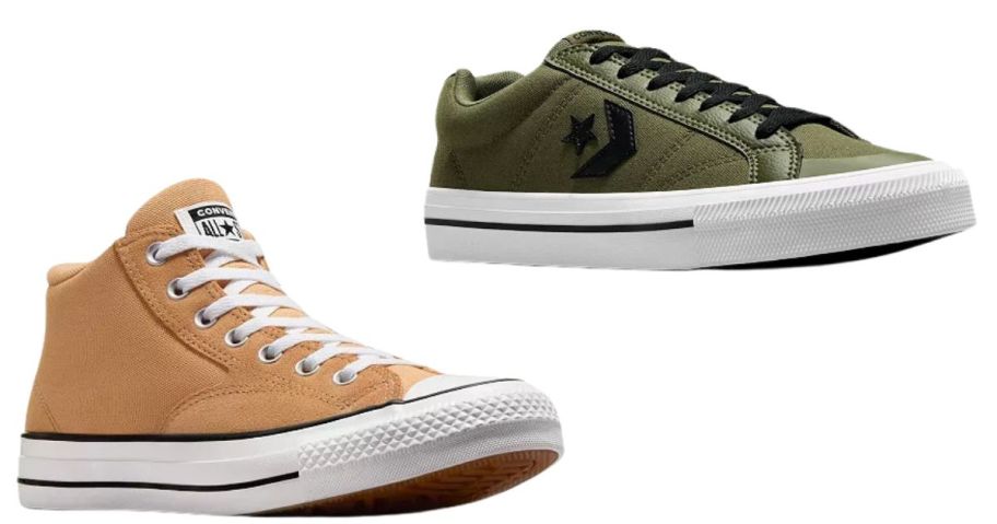 yellow and green converse shoes