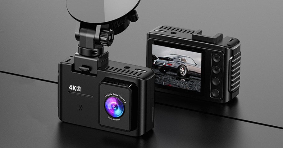 HD Front & Rear 4K Dash Cam w/ Accessories Just $38.98 Shipped on Amazon (Reg. $80)