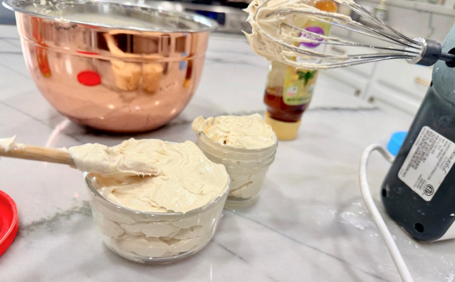 easy whipped butter in glass containers 