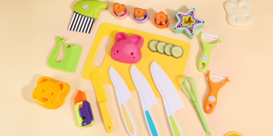 Kids BPA-Free Cooking 23-Piece Set Only $12.99 on Amazon – And It Actually Works!