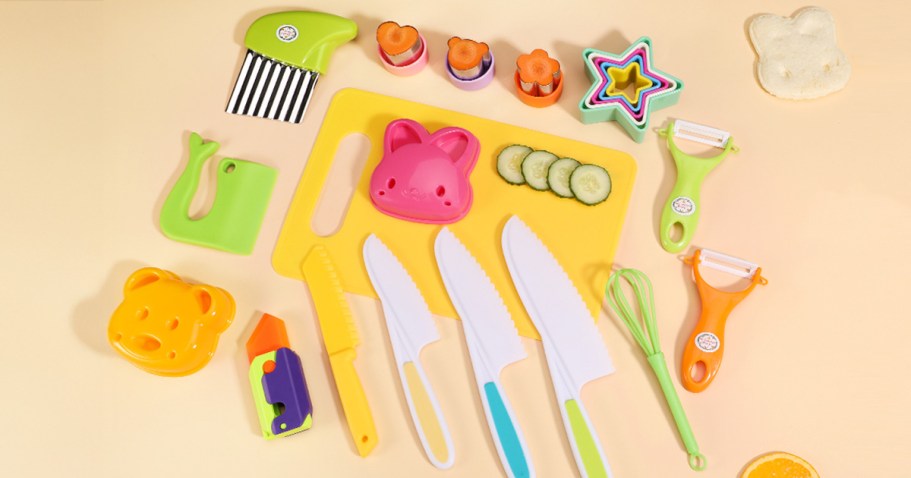 23-Piece Kids BPA-Free Cooking Set Only $12.99 on Amazon – And It Actually Works!