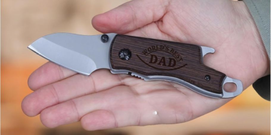 Engraved Folding Knife Only $2.99 on Amazon | Father’s Day Gift Idea!