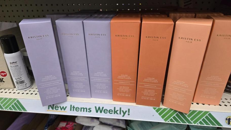kristin ess Hair Conditioners on store shelf.