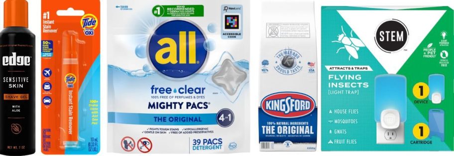 kroger household deal items on white background 