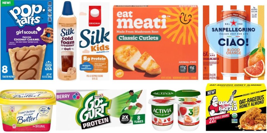 kroger mega sale deal items on white background 