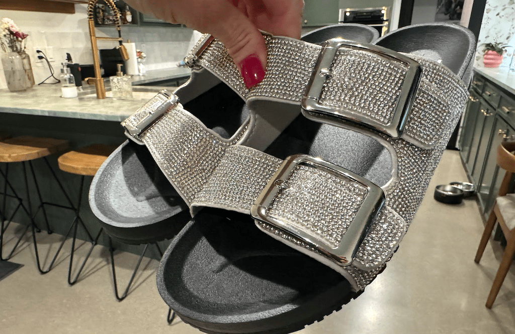 Madden NYC sandals with bling