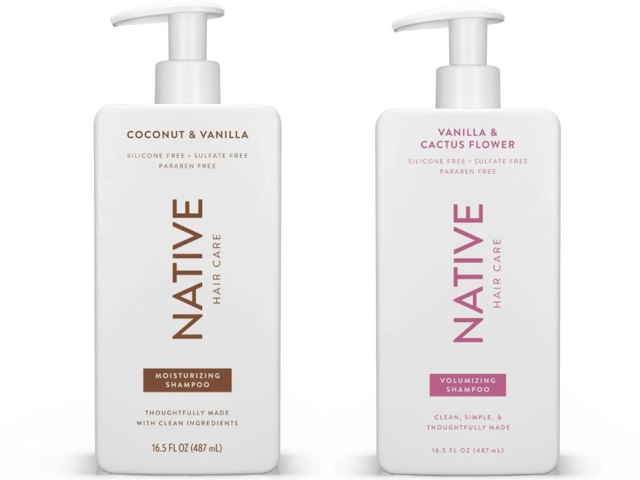 Native Moisturizing Shampoo bottle stock images