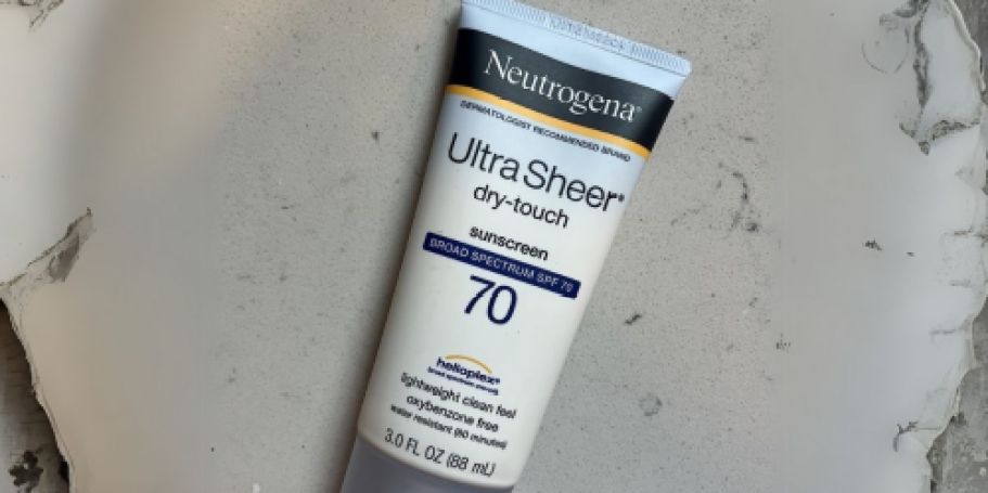 Neutrogena Ultra Sheer Sunscreen Only $6 Shipped on Amazon