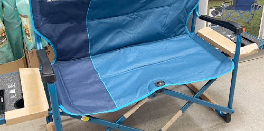 This Ozark Trail Loveseat w/ Tables & Cupholders is Perfect for Camping, Tailgating, & More!