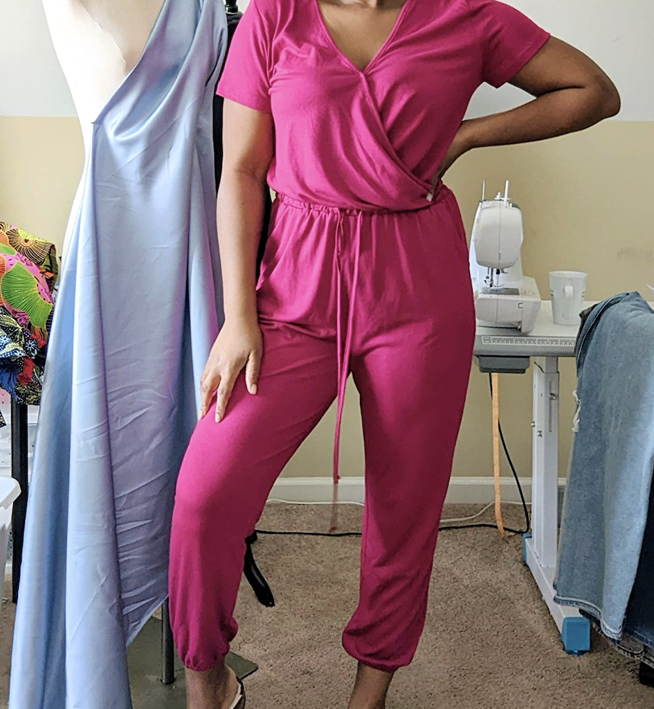 pink romper 