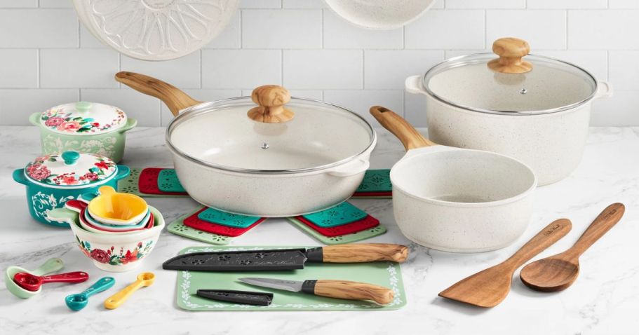 The Pioneer Woman 30-Piece Cookware Set Only $79.88 Shipped (Reg. $160)
