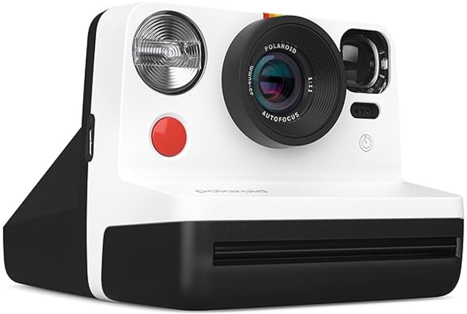 white and black polaroid camera 